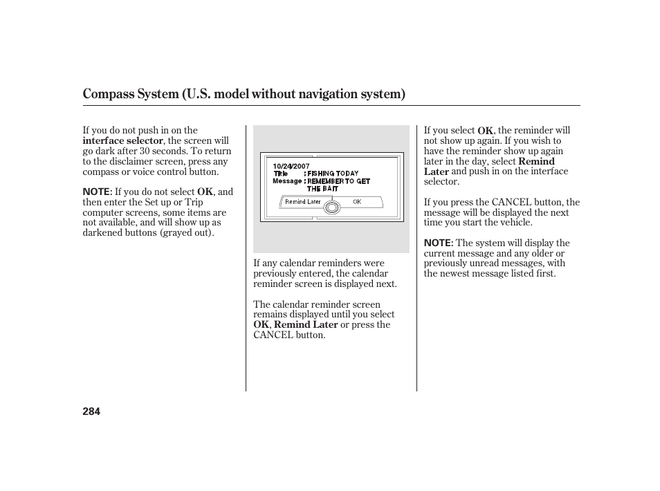 Acura 2009 RL User Manual | Page 290 / 554