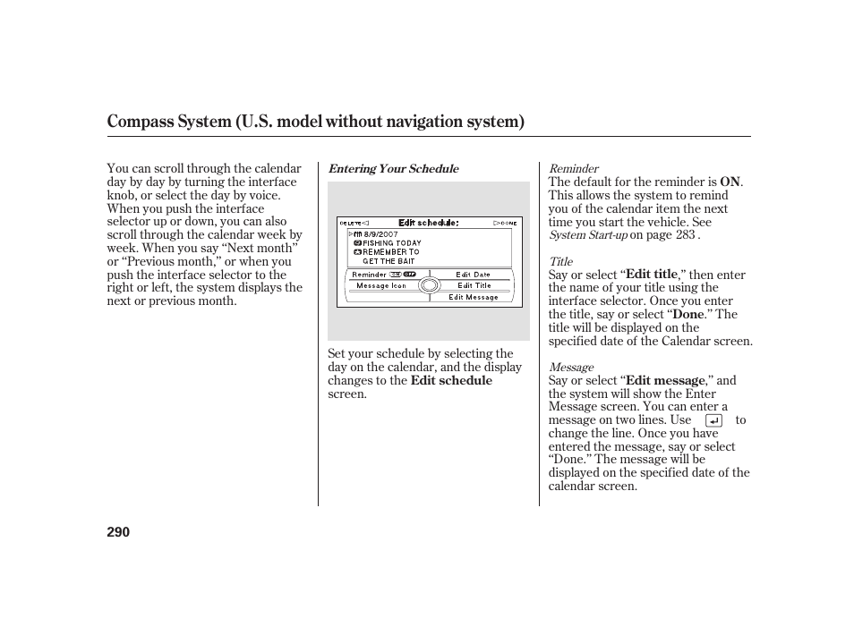 Acura 2009 RL User Manual | Page 296 / 554