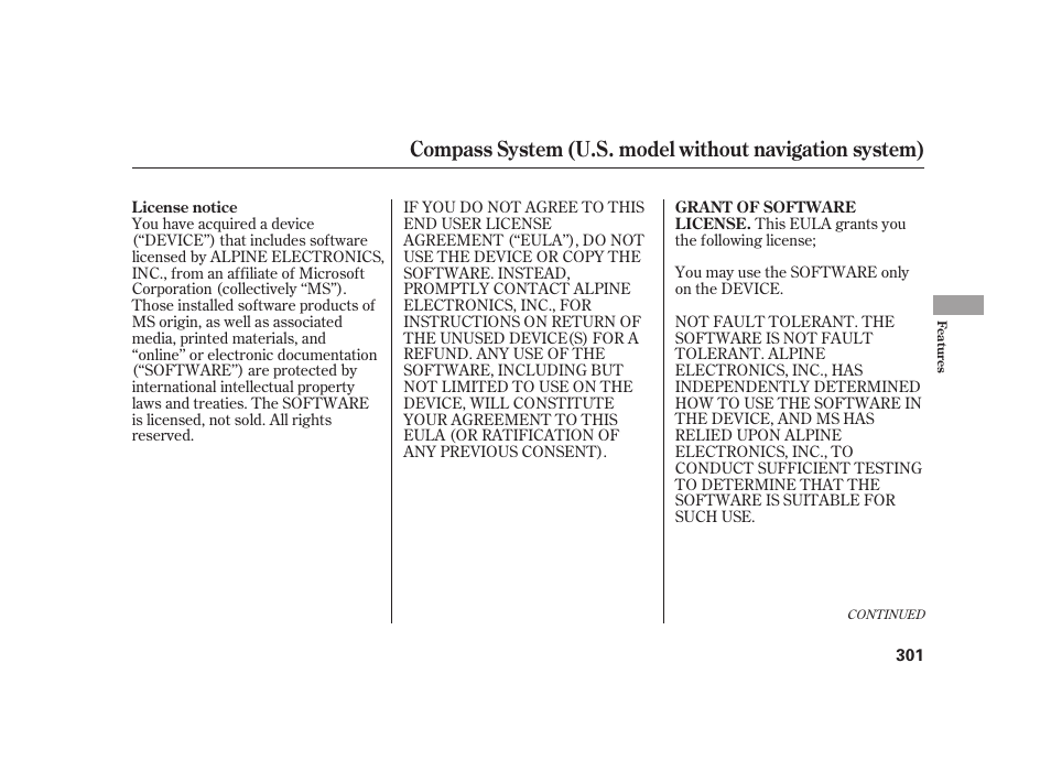 Acura 2009 RL User Manual | Page 307 / 554