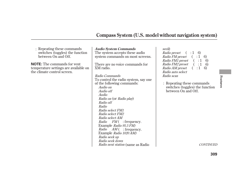 Acura 2009 RL User Manual | Page 315 / 554
