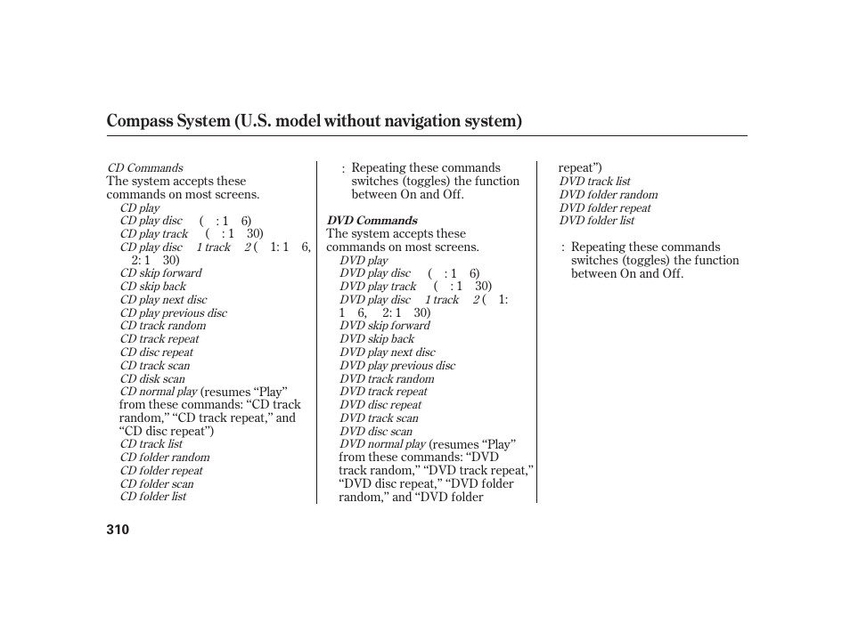 Acura 2009 RL User Manual | Page 316 / 554