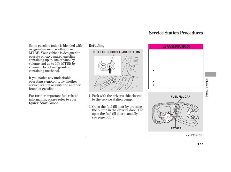 Service station procedures | Acura 2009 RL User Manual | Page 383 / 554