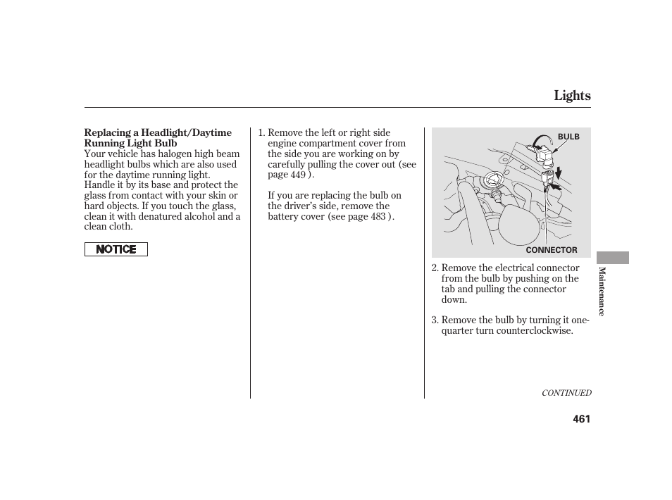 Lights | Acura 2009 RL User Manual | Page 467 / 554