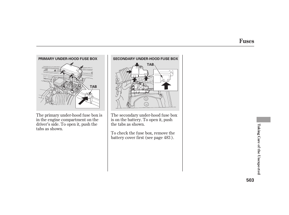 Fuses | Acura 2009 RL User Manual | Page 509 / 554