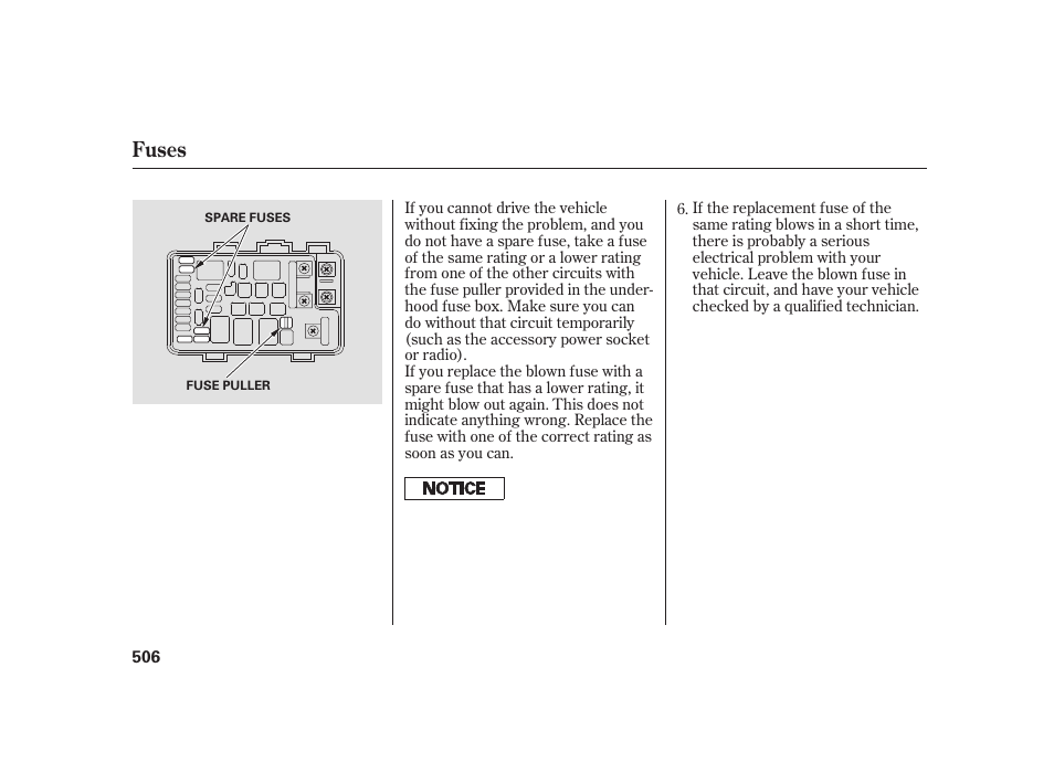 Fuses | Acura 2009 RL User Manual | Page 512 / 554
