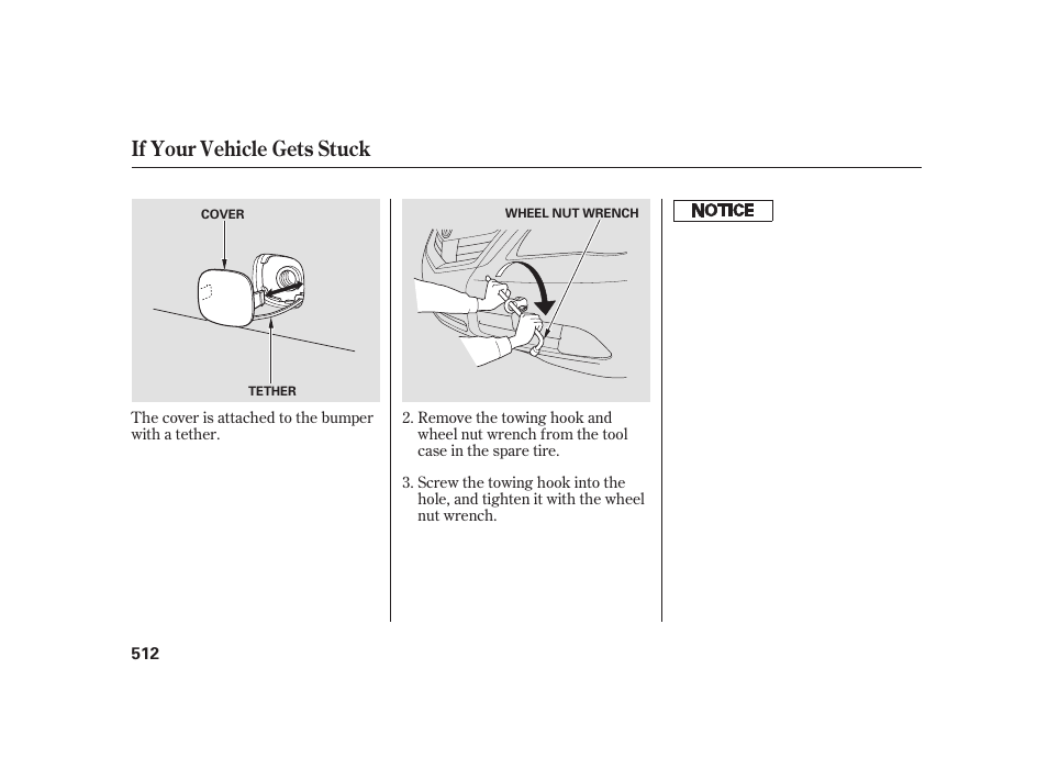 If your vehicle gets stuck | Acura 2009 RL User Manual | Page 518 / 554