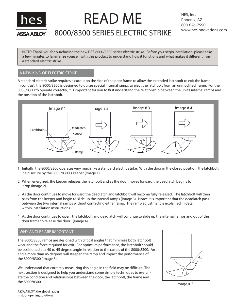 HES 8000 User Manual | 2 pages