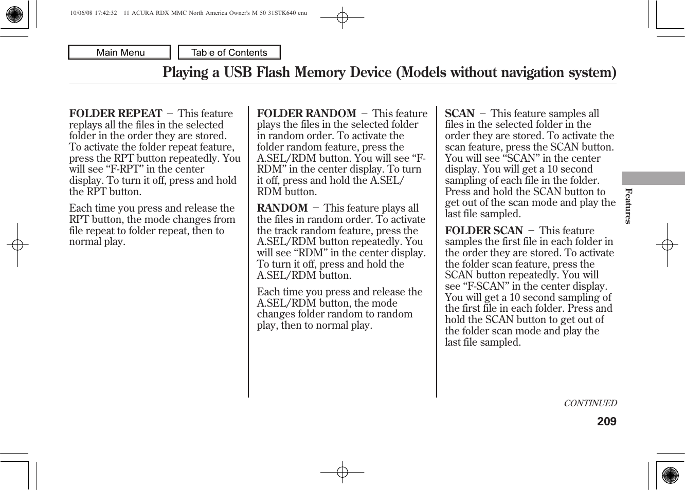 2011 rdx | Acura 2011 RDX User Manual | Page 213 / 514