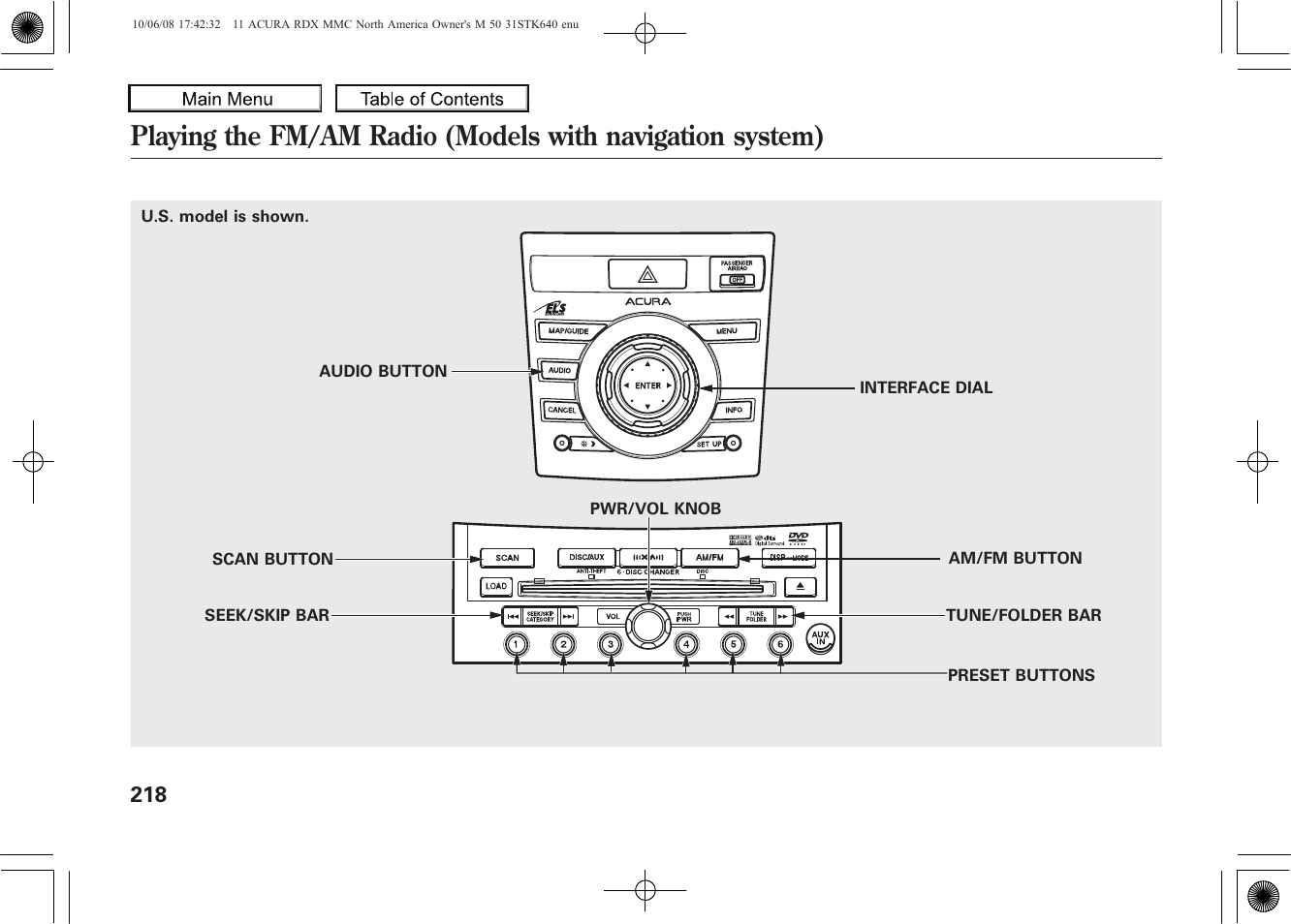 2011 rdx | Acura 2011 RDX User Manual | Page 222 / 514