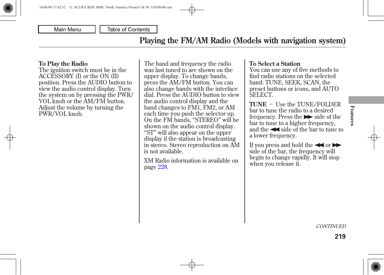 2011 rdx | Acura 2011 RDX User Manual | Page 223 / 514