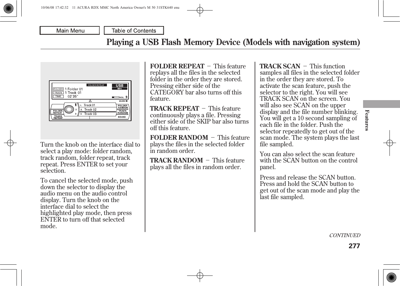 2011 rdx | Acura 2011 RDX User Manual | Page 281 / 514
