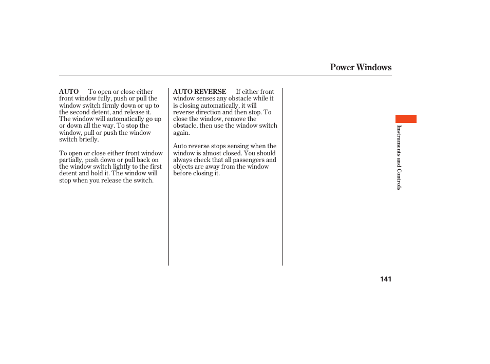 Power windows | Acura 2008 RDX User Manual | Page 147 / 434