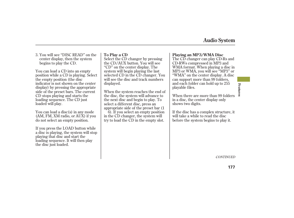 Audio system | Acura 2008 RDX User Manual | Page 183 / 434