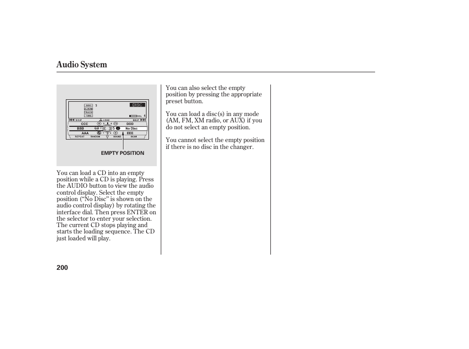 Audio system | Acura 2008 RDX User Manual | Page 206 / 434