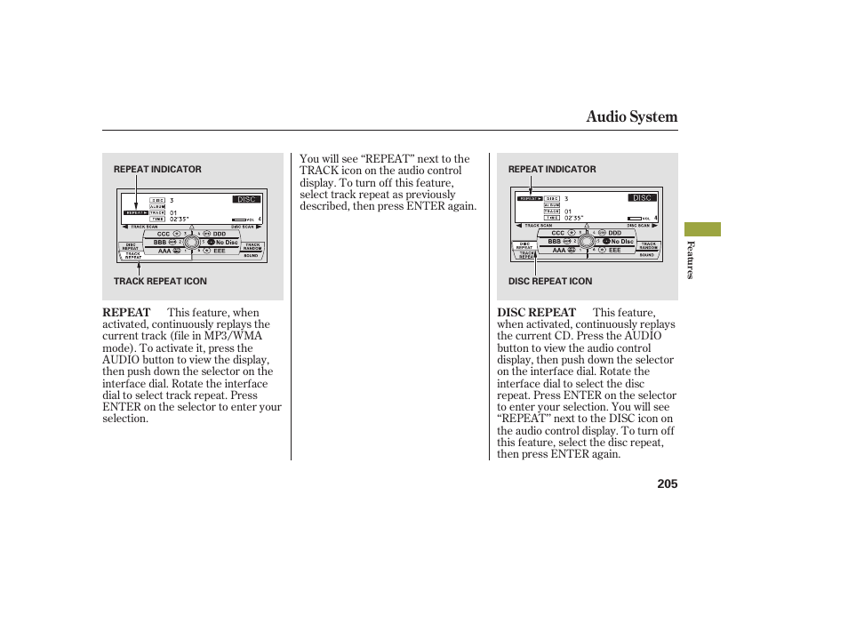Audio system | Acura 2008 RDX User Manual | Page 211 / 434