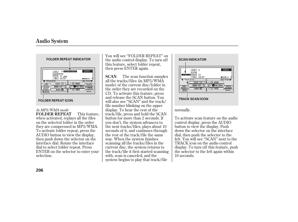 Audio system | Acura 2008 RDX User Manual | Page 212 / 434