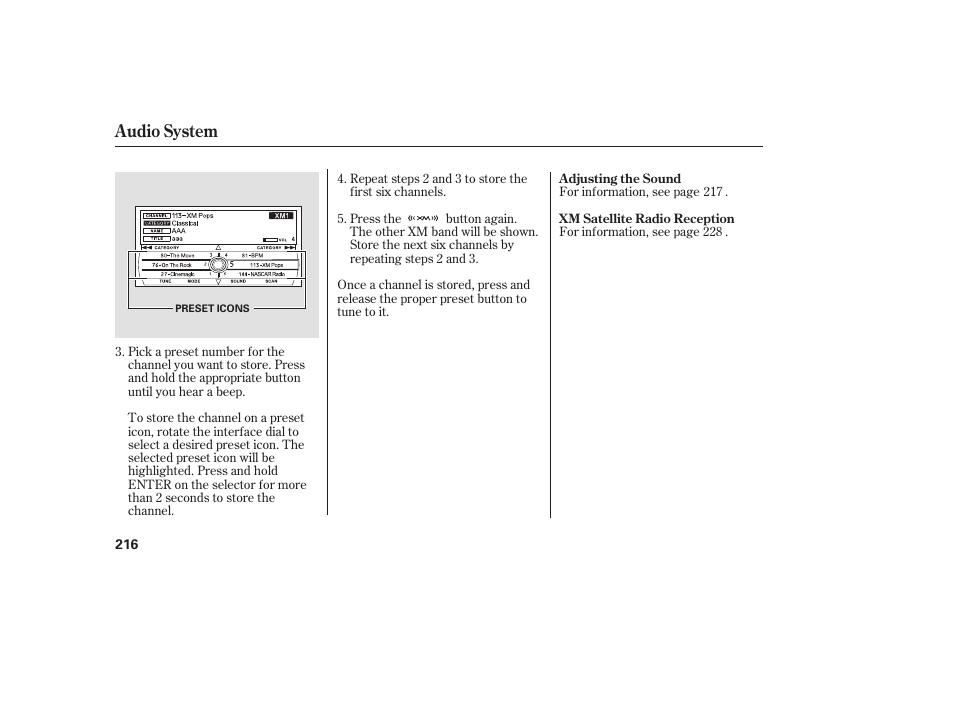 Audio system | Acura 2008 RDX User Manual | Page 222 / 434