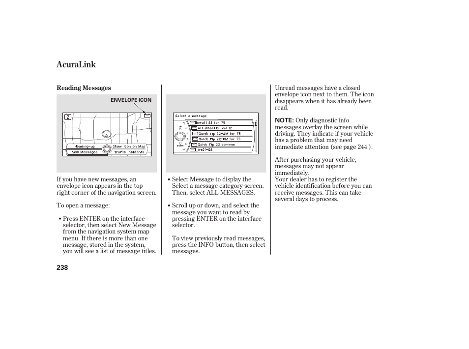 Acuralink | Acura 2008 RDX User Manual | Page 244 / 434
