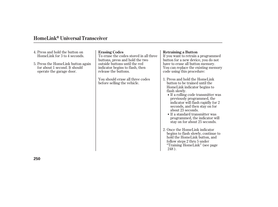 Homelink universal transceiver | Acura 2008 RDX User Manual | Page 256 / 434
