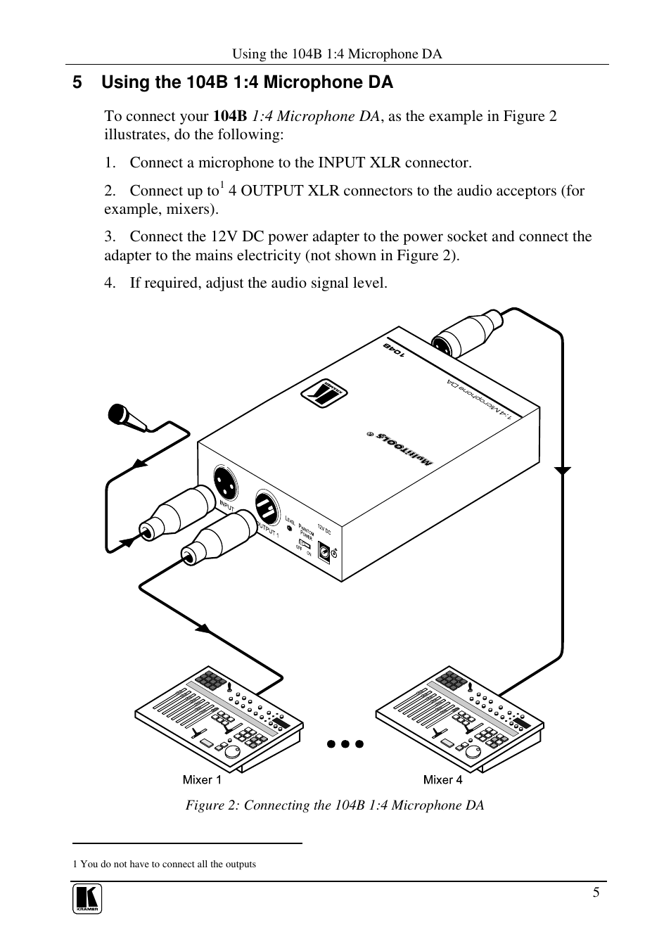 Kramer Electronics 104B User Manual | Page 7 / 10