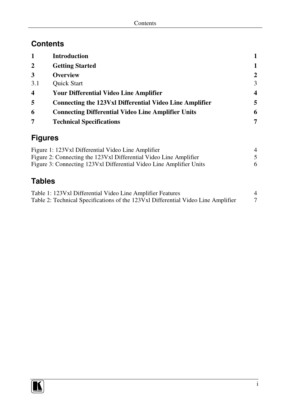 Kramer Electronics 123Vxl User Manual | Page 2 / 11