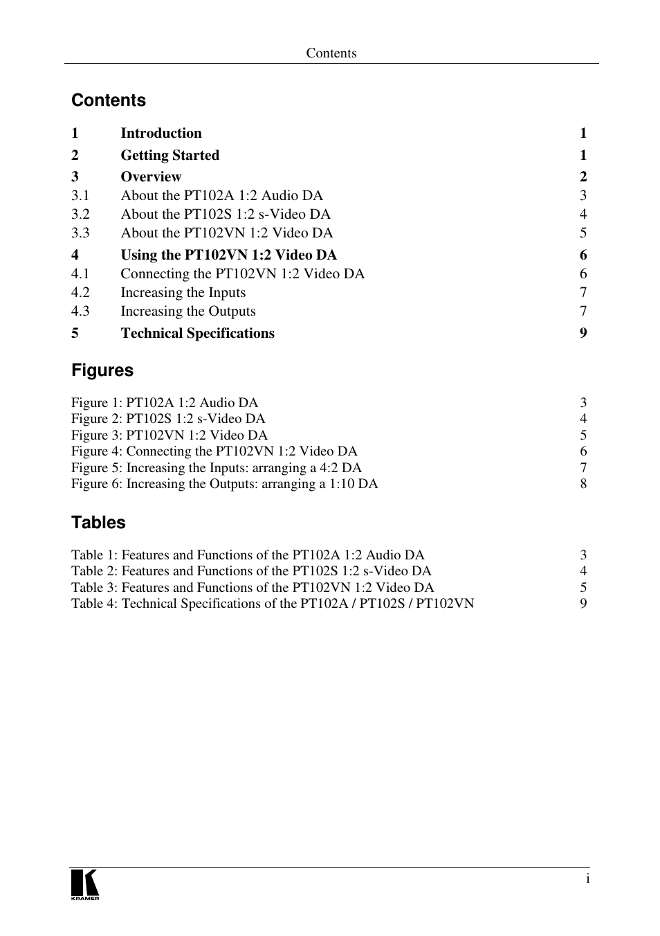 Kramer Electronics PT-102S User Manual | Page 2 / 13