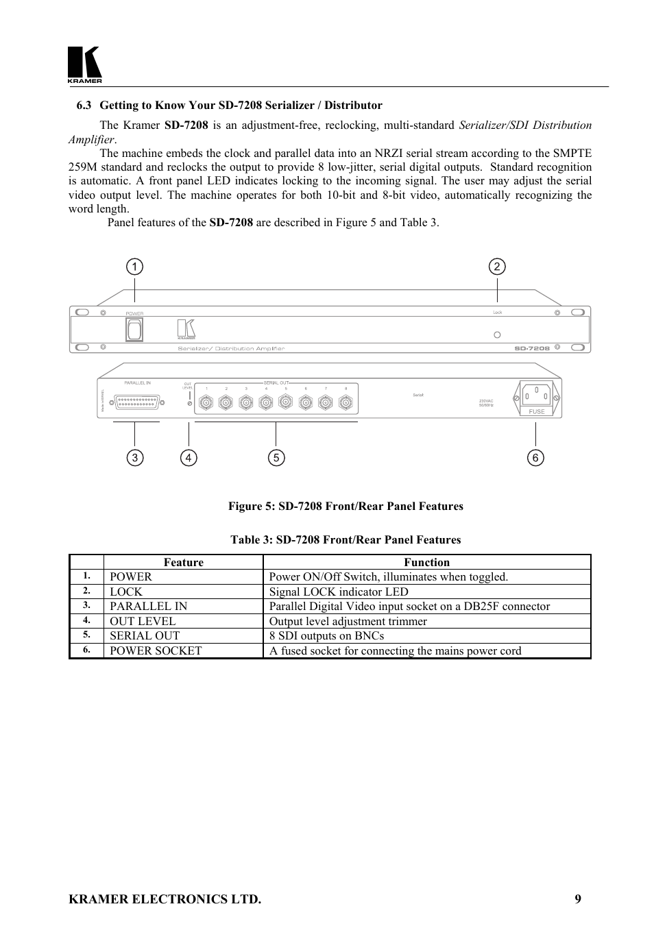 Kramer Electronics SD-7108 User Manual | Page 10 / 20