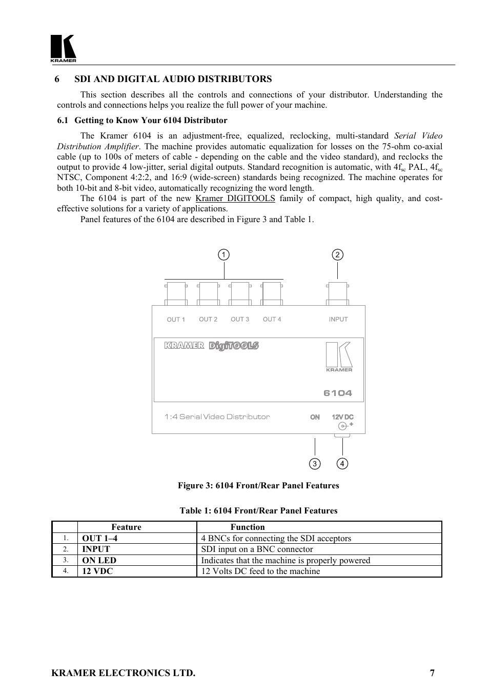 Kramer Electronics SD-7108 User Manual | Page 8 / 20