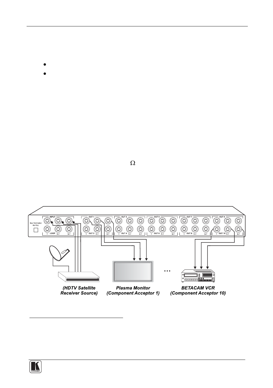 5 connecting the vm-100c | Kramer Electronics VM-100C User Manual | Page 7 / 11