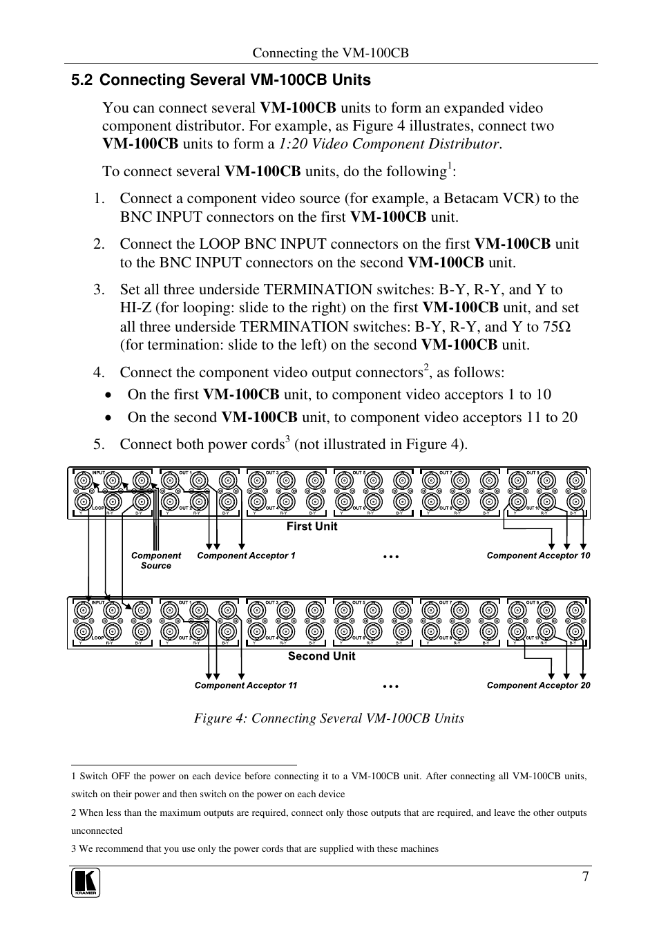 Kramer Electronics VM-100CB User Manual | Page 9 / 12