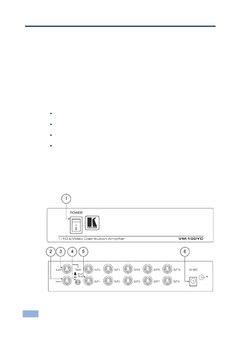 3 overview, Overview, 3overview | Kramer Electronics VM-100YC User Manual | Page 7 / 13