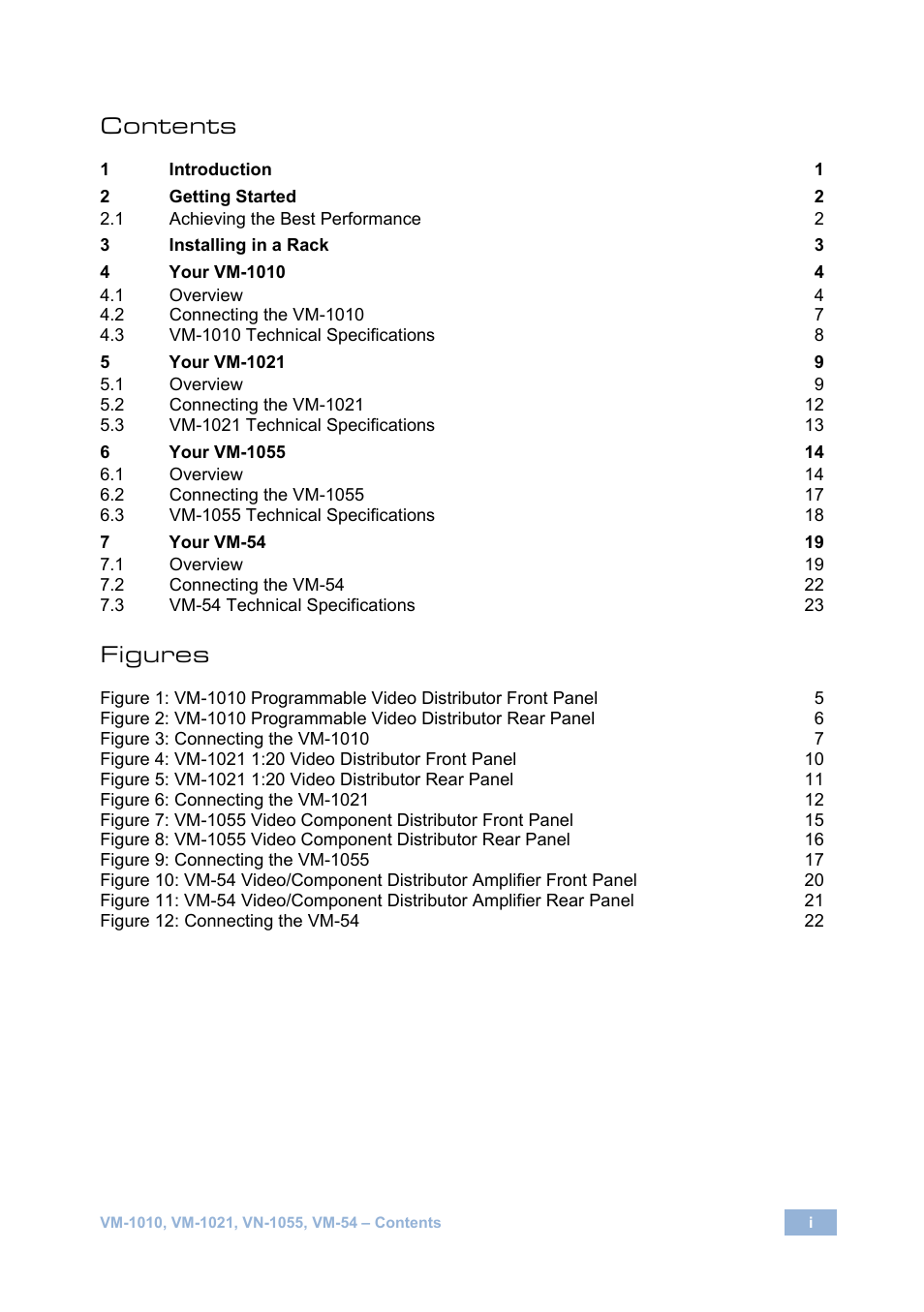 Kramer Electronics VM-1055 User Manual | Page 2 / 27