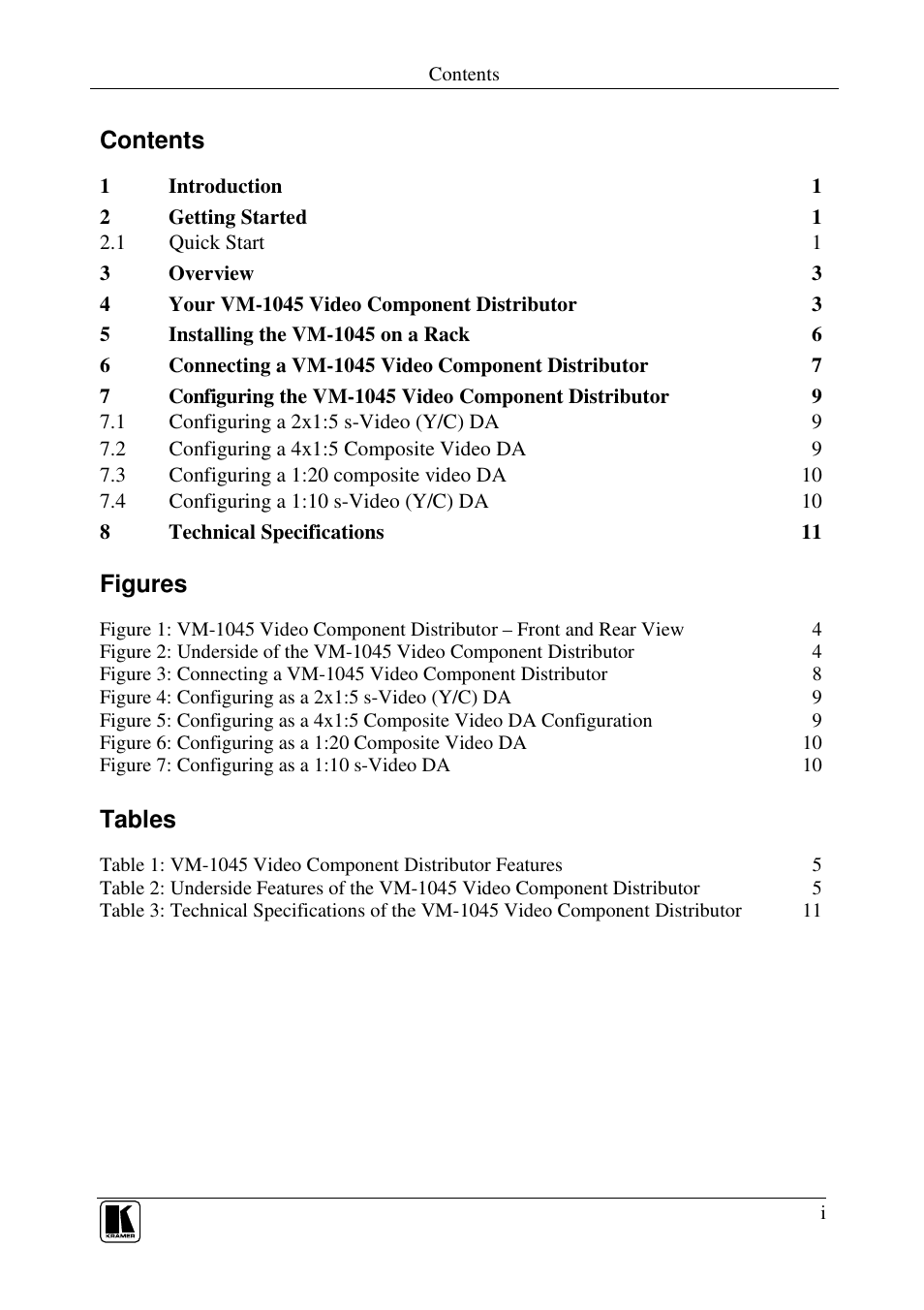 Kramer Electronics VM-1045 User Manual | Page 2 / 15