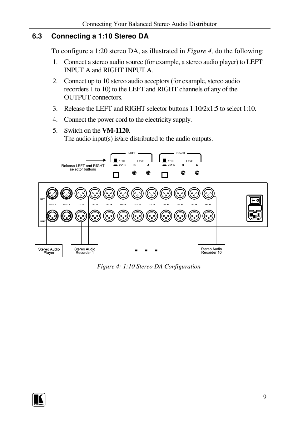 Kramer Electronics VM-1120 User Manual | Page 11 / 16
