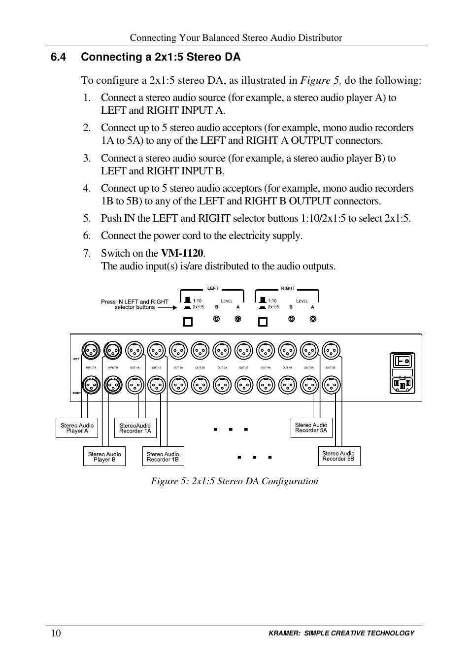 Kramer Electronics VM-1120 User Manual | Page 12 / 16