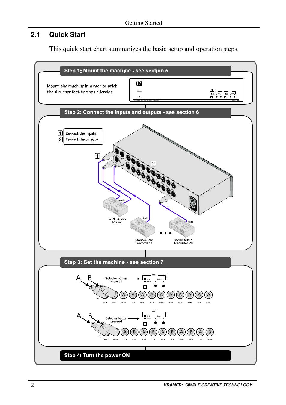 Kramer Electronics VM-1120 User Manual | Page 4 / 16
