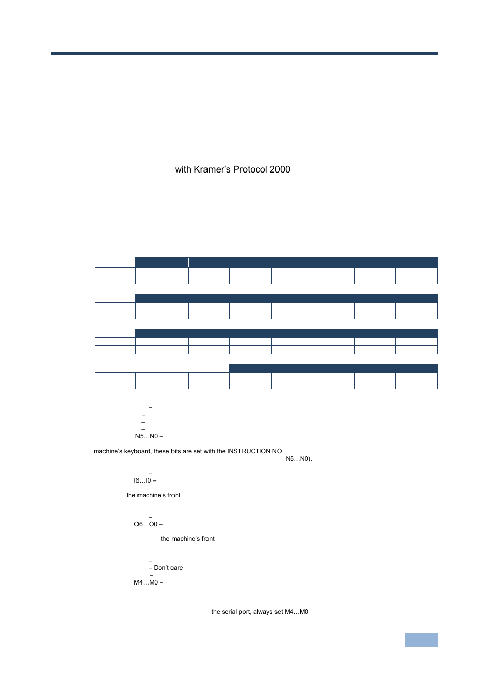 10 protocol 2000, 1 syntax, Protocol 2000 | Syntax | Kramer Electronics VM-114H2C User Manual | Page 22 / 25