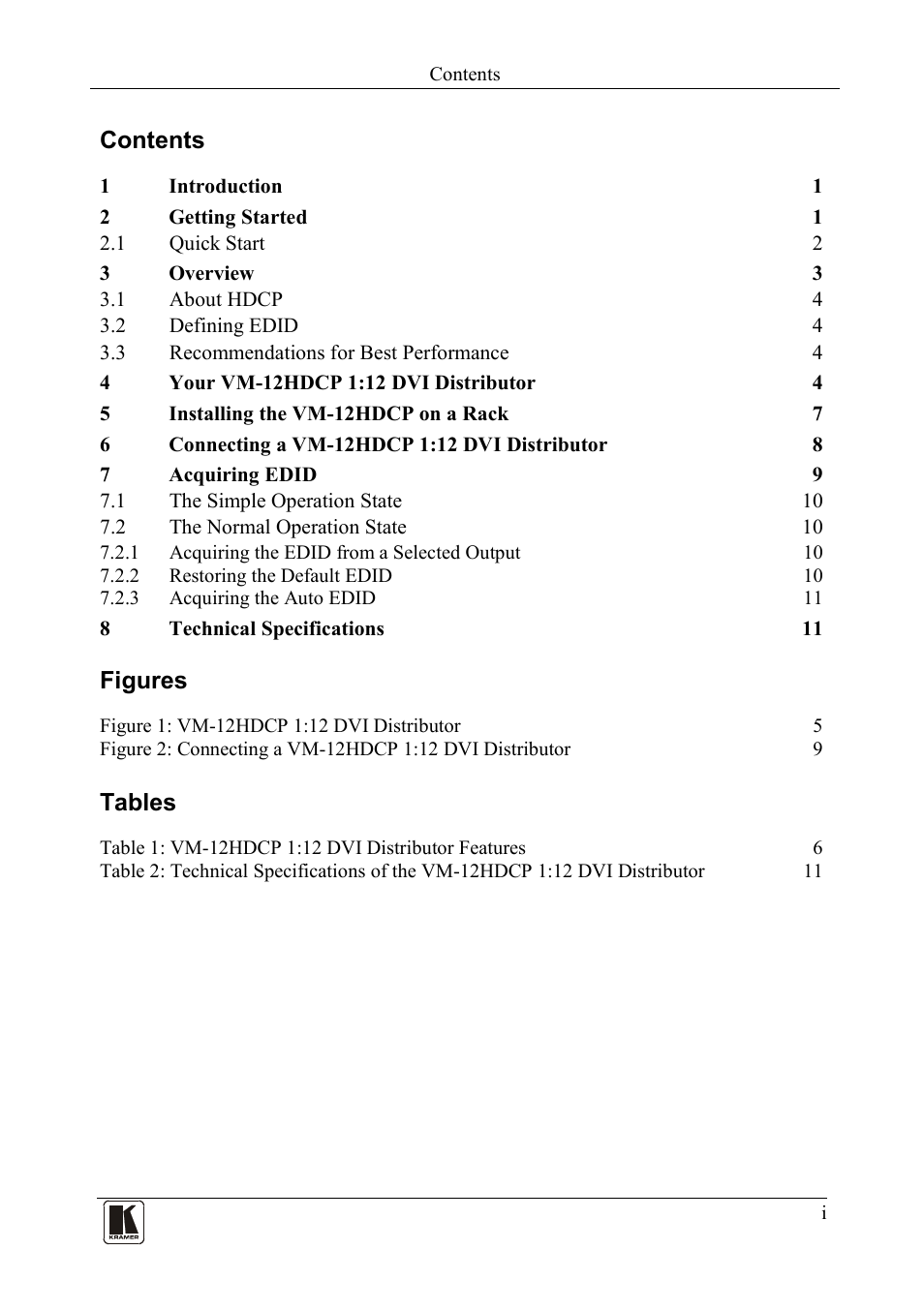 Kramer Electronics VM-12HDCP User Manual | Page 2 / 15