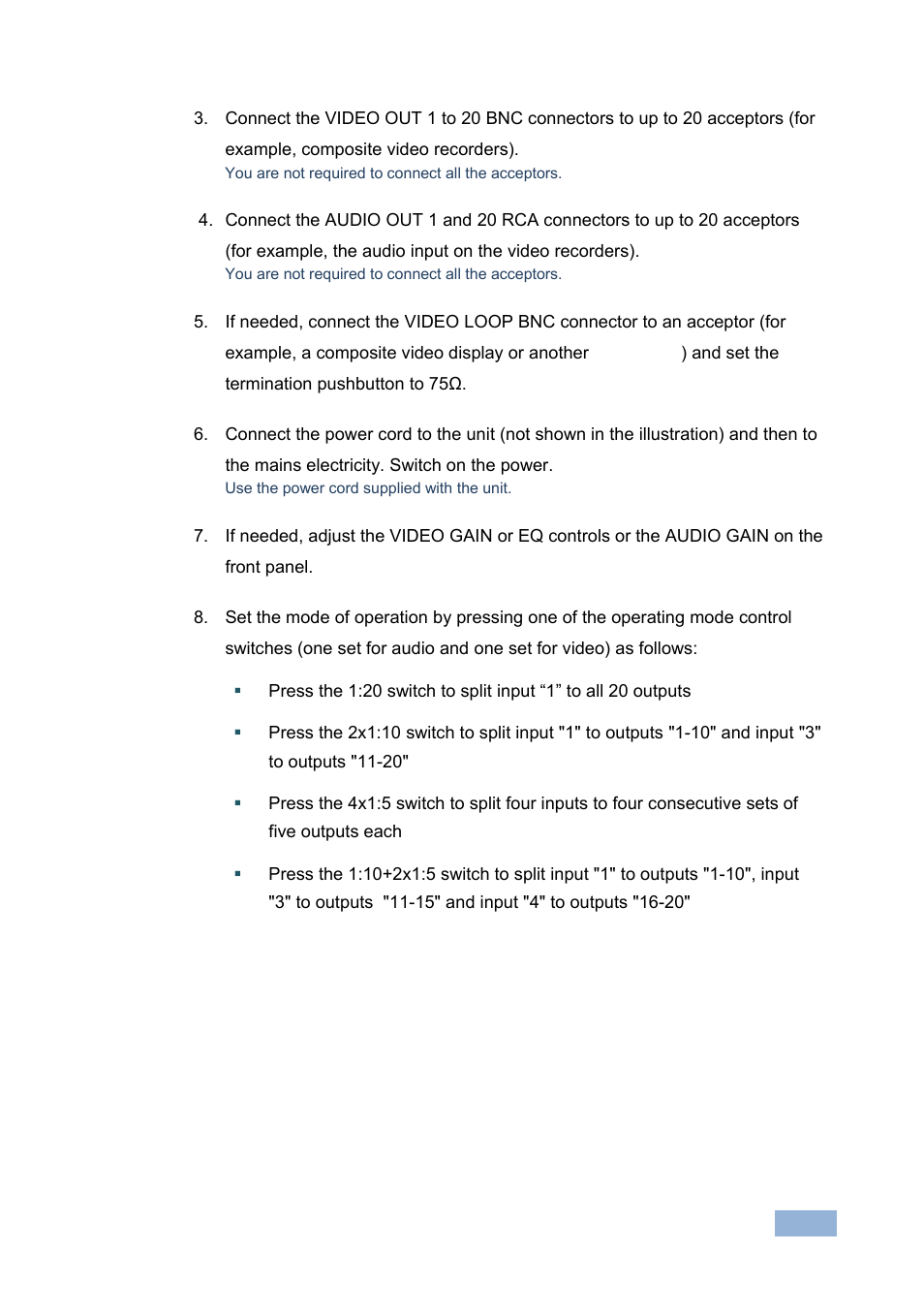 Kramer Electronics VM-5ARII User Manual | Page 16 / 21