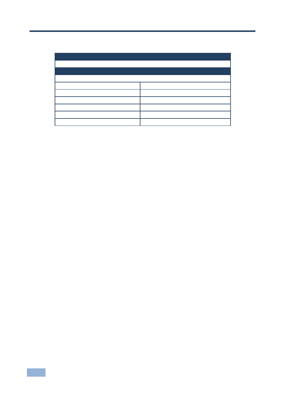7 default communication parameters, Default communication parameters, 7default communication parameters | Kramer Electronics VM-24HC User Manual | Page 15 / 21