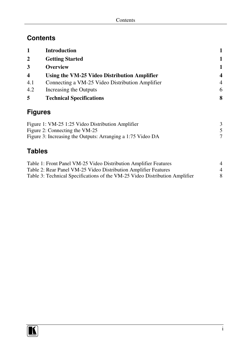 Kramer Electronics VM-25 User Manual | Page 2 / 13