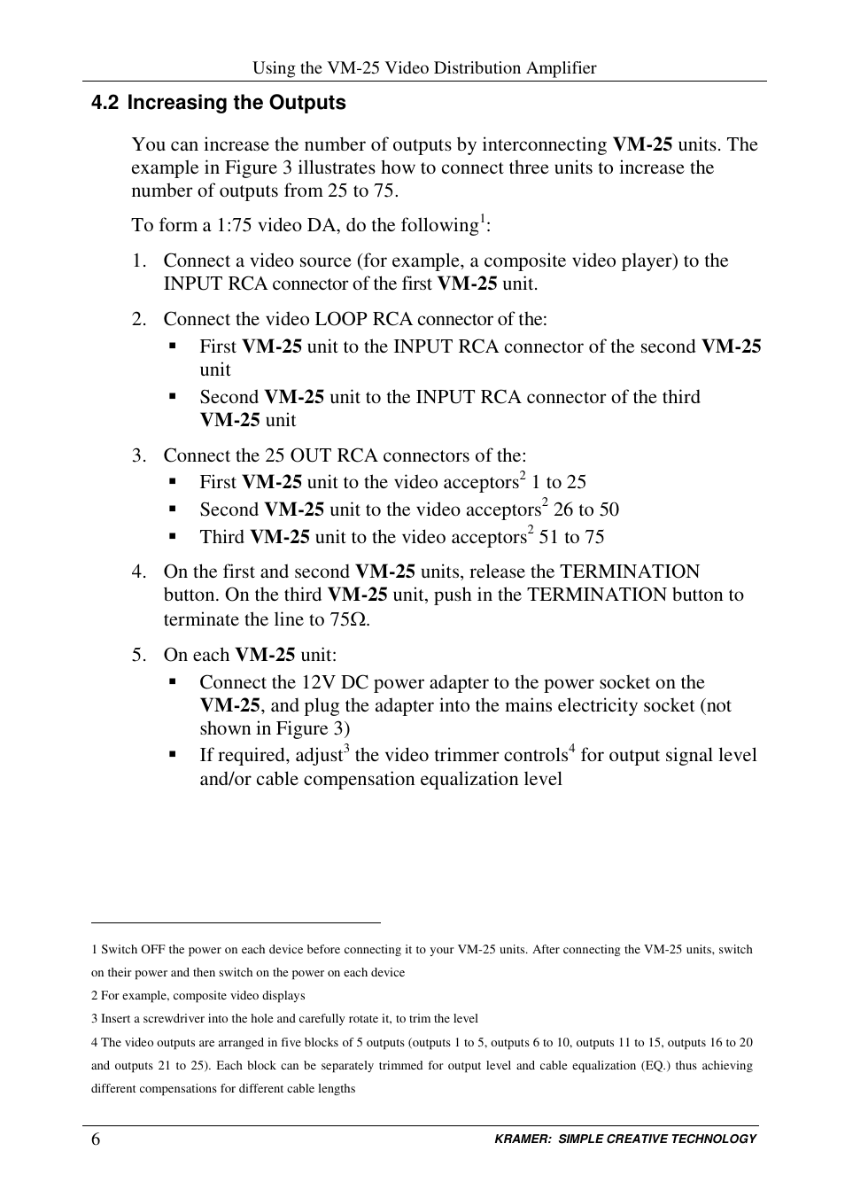 Kramer Electronics VM-25 User Manual | Page 9 / 13