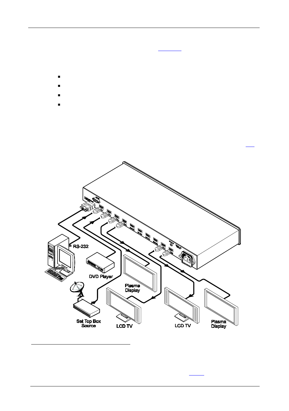 Connecting the vm-28h 2 input 1:8 hdmi distributor | Kramer Electronics VM-28H User Manual | Page 14 / 23