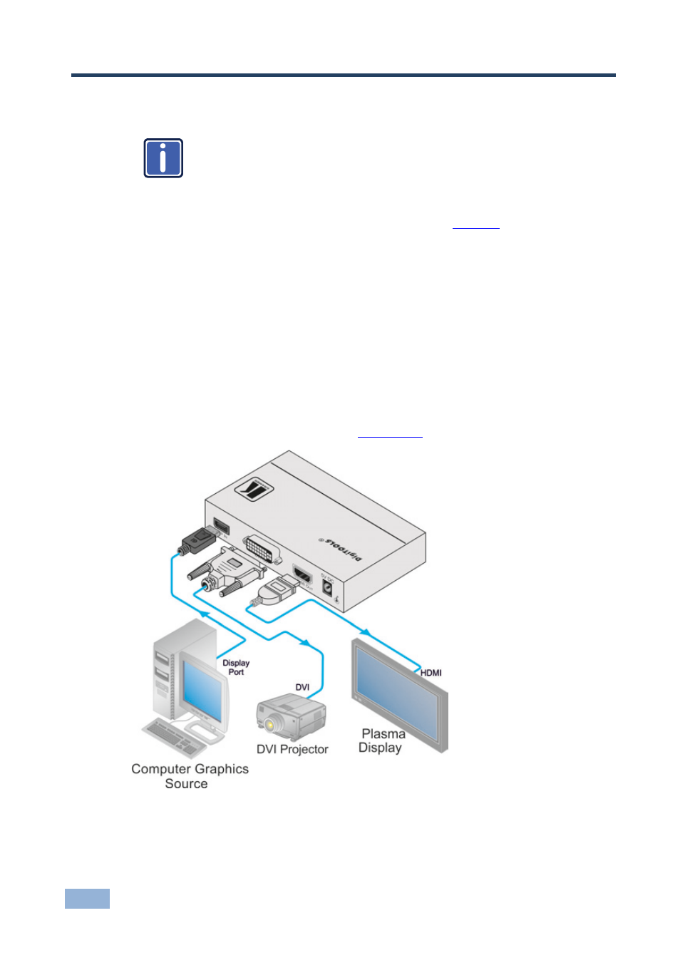 4 connecting the vm-2dh, Connecting the vm-2dh, 4connecting the vm-2dh | Kramer Electronics VM-2DH User Manual | Page 9 / 14