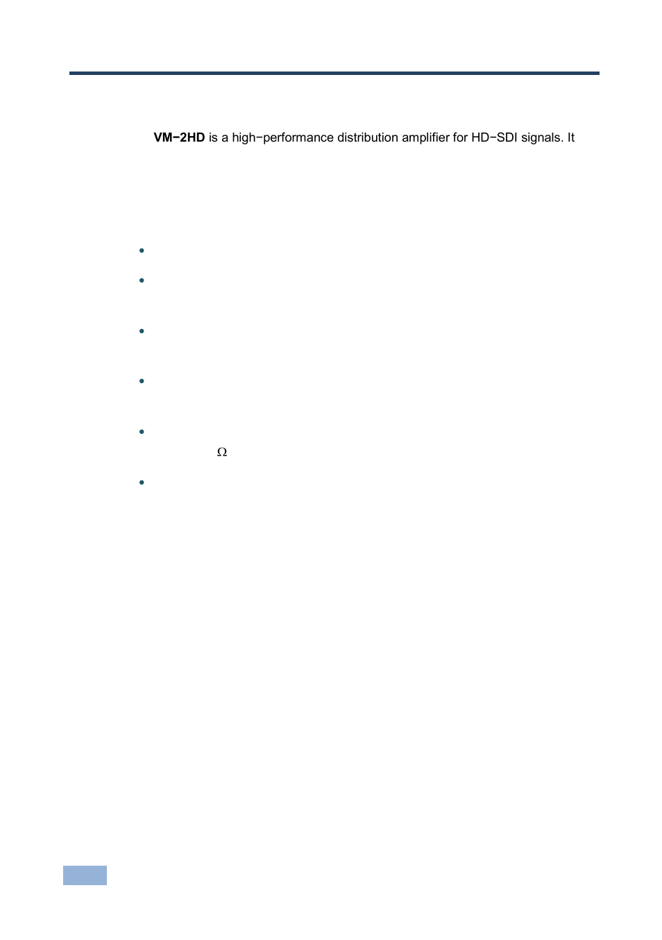 3 overview, Overview, 3overview | Kramer Electronics VM-2HD User Manual | Page 7 / 12