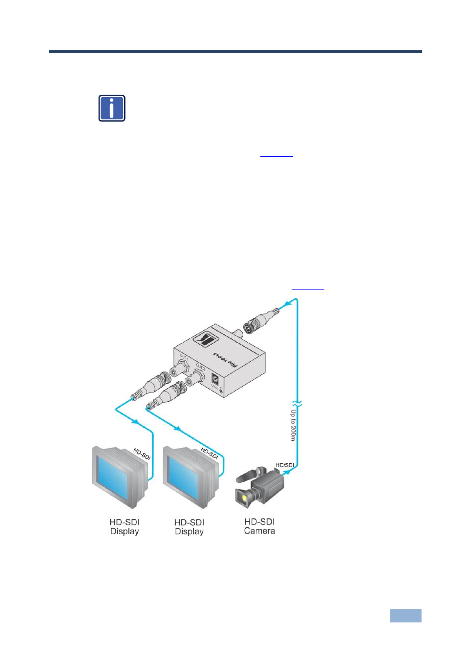 4 connecting the vm-2hdxl, Connecting the vm-2hdxl, Figure 2: connecting to the vm-2hdxl | 4connecting the vm-2hdxl | Kramer Electronics VM-2HDxl User Manual | Page 8 / 11