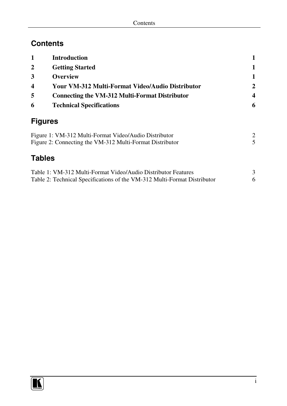 Kramer Electronics VM-312 User Manual | Page 2 / 10