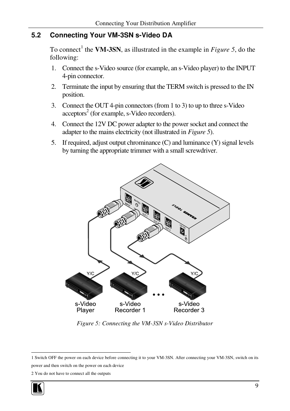 Kramer Electronics VM-3VN User Manual | Page 11 / 15