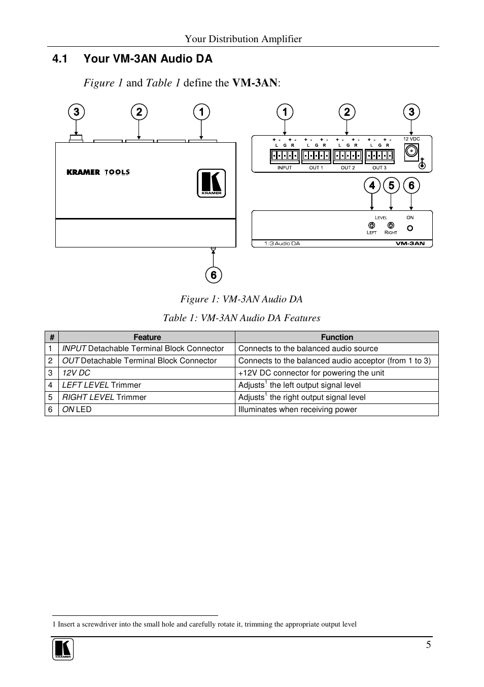 Kramer Electronics VM-3VN User Manual | Page 7 / 15