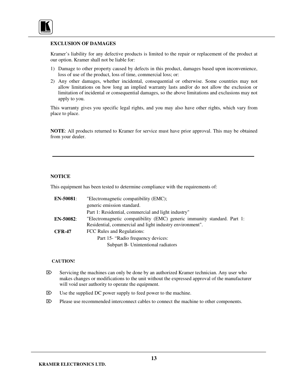 Kramer Electronics VM-3Sxl User Manual | Page 14 / 15